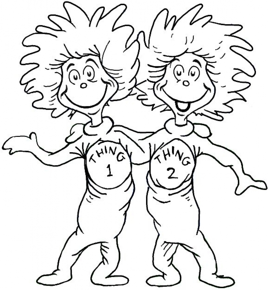 Dr Seuss Free Printable Coloring Pages