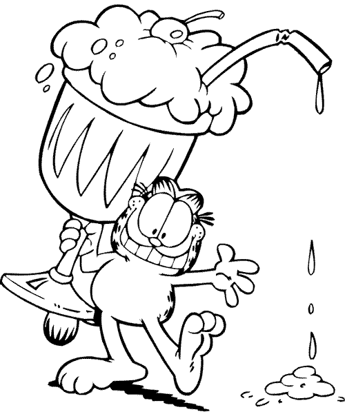 97 Coloring Pages Garfield Cartoon  Free