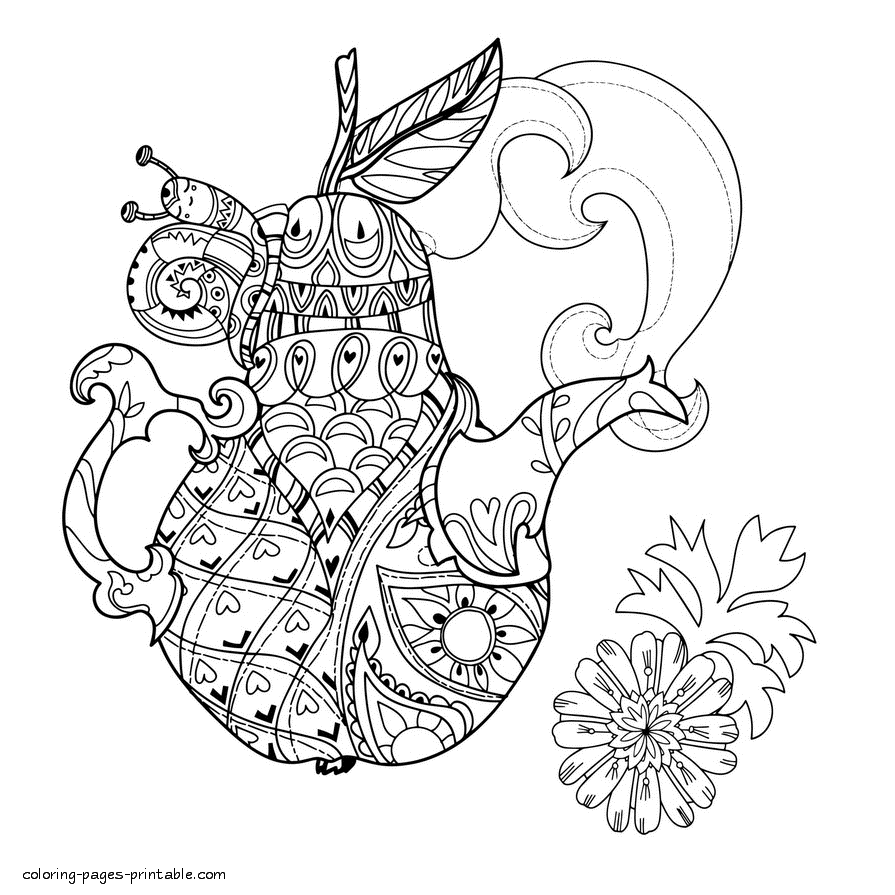 Easy Abstract Coloring Pages - Printable Coloring Pages for Adults