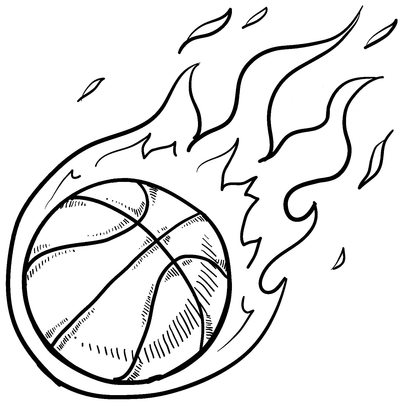 Coloring Pages Basketball Kids Coloring Pages