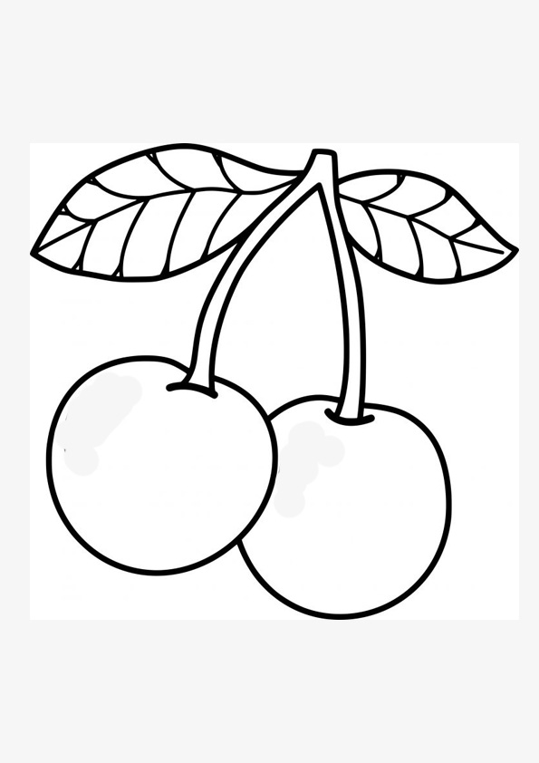 Coloring Pages Cute Cherry Coloring Pages For Kids