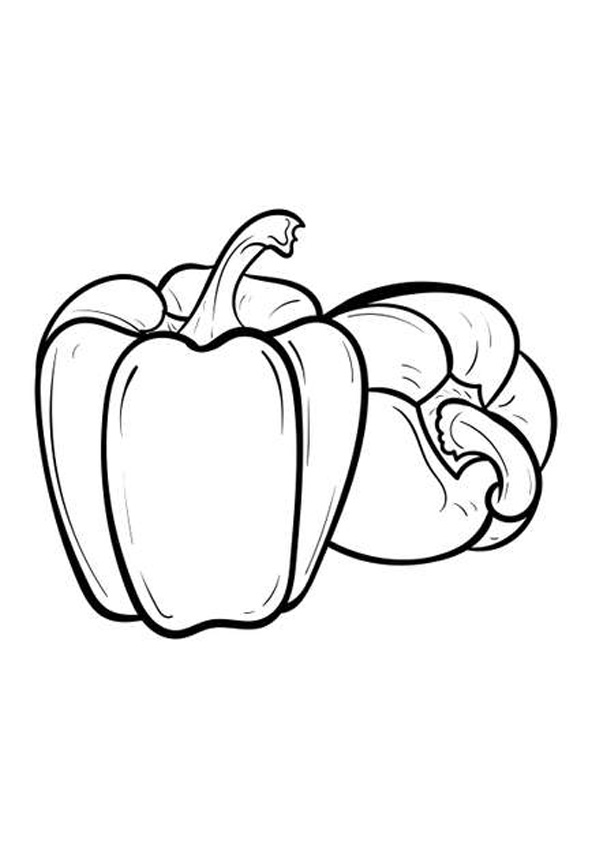 Coloring Pages Capsicum Coloring Pages Printable