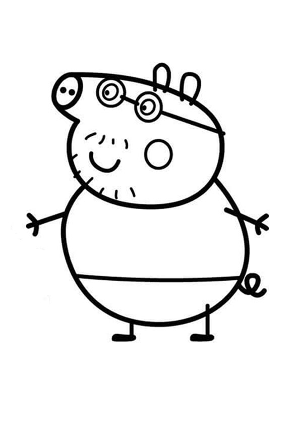Free Peppa Pig Coloring Pages For Kids coloring page
