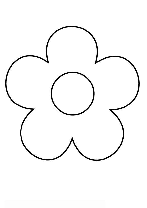 Coloring Pages | Easy Flower Coloring Pages for Kids Printable