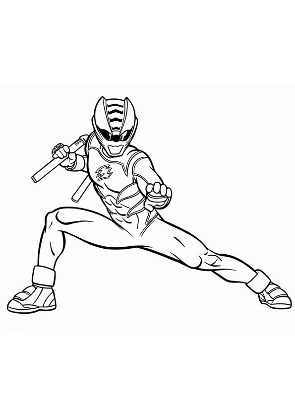 coloring pages  printable power ranger coloring page