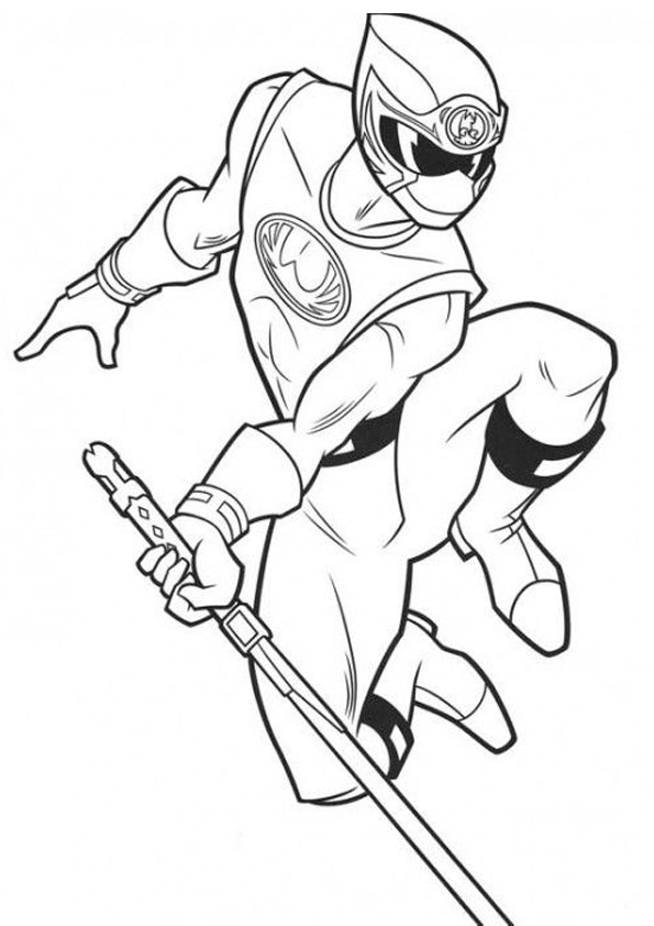 coloring pages  power rangers ninja coloring page
