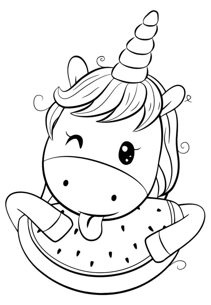 Coloring Pages | Animated Unicorn Cartoon Coloring Pages