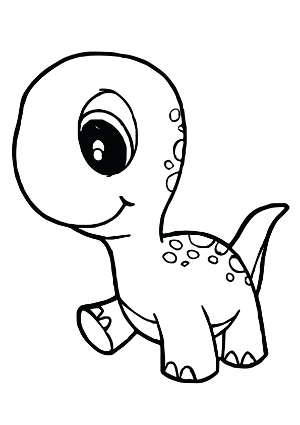 Cute Baby Dinosaur Coloring Pages