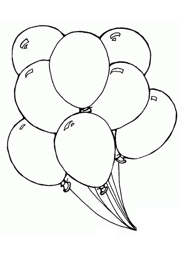  Coloring Pages Balloon Coloring Page For Kids
