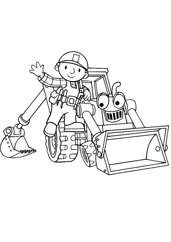 Bob The Builder Coloring Page coloring page