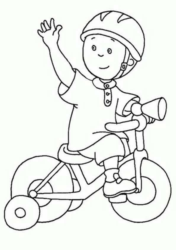 kid bike coloring pages