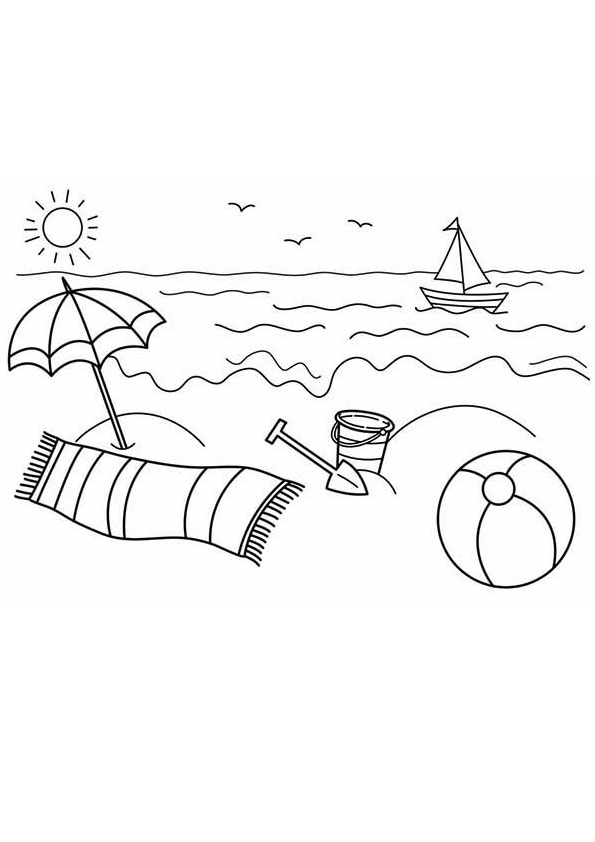 Coloring Pages | Coloring Pages of Beach