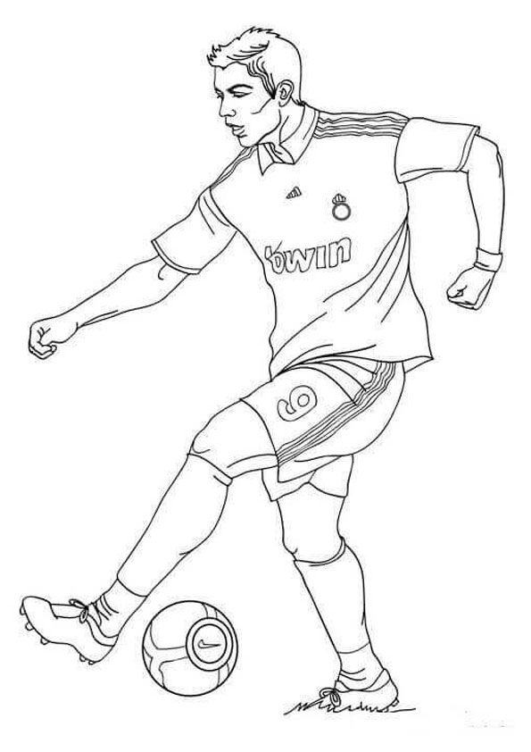 Coloring Pages | Cristiano Ronaldo Coloring Page