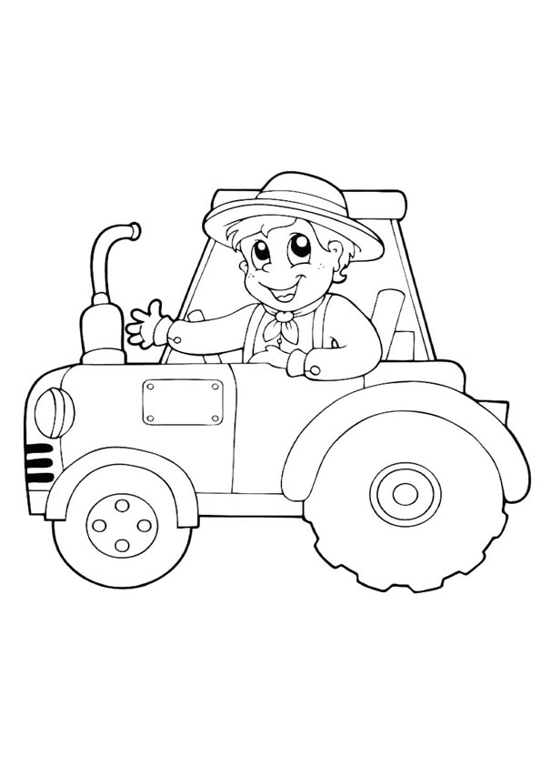 coloring pages  farm tractor coloring page
