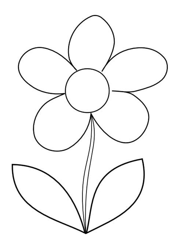 Printable Flower Coloring Page Free For