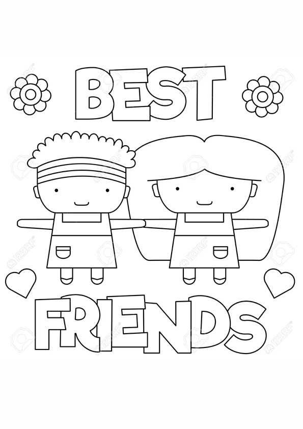 Best Friends Coloring Pages - Best Coloring Pages For Kids