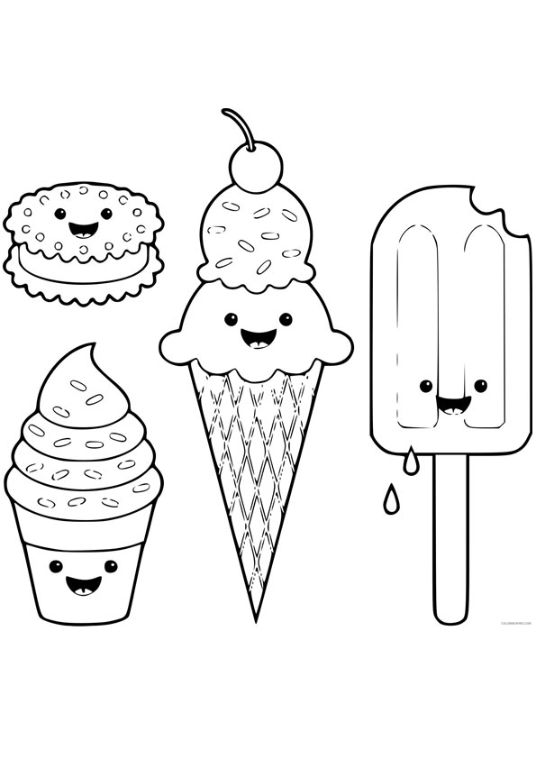 Coloring For Kids Ice Cream : If you like coloring books, you will