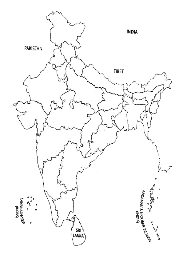 Map Of India Coloring Page Coloring Pages - Vrogue