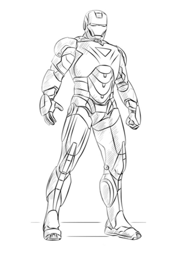 coloring pages  iron man coloring sheet