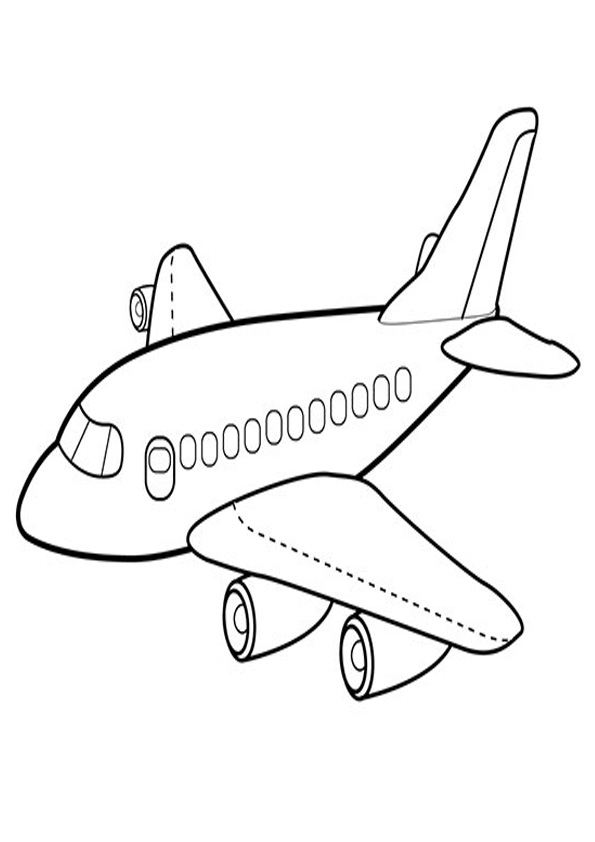 How To Draw An Airplane  Airplane Coloring Pages For Kids  Aeroplane  Drawing And Coloring For Kids  YouTube