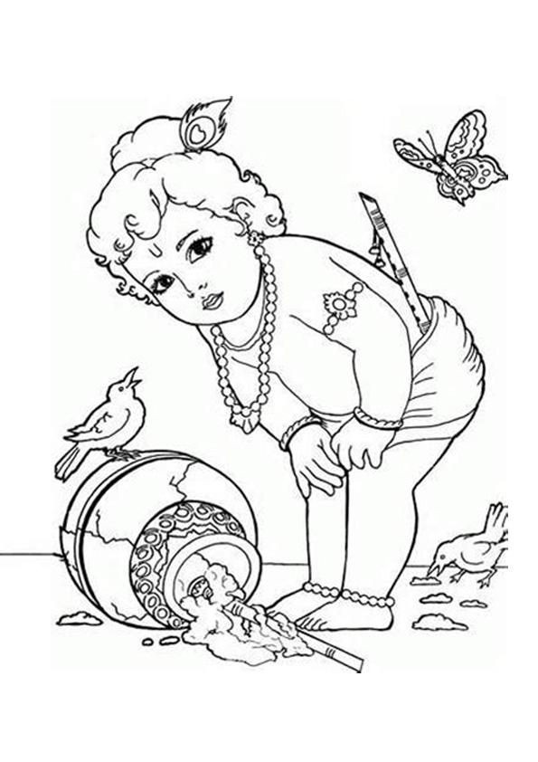 Krishna Janmashtami Drawing Tutorial