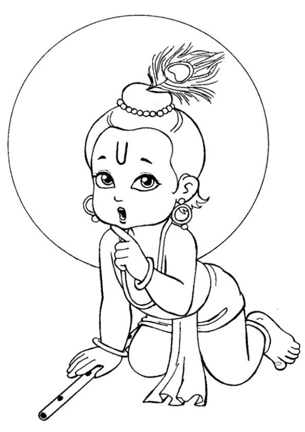 180+ Krishna Drawing Easy Pencil Sketches Ideas Images