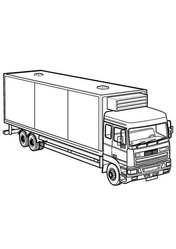 Coloring Pages | Lorry Truck Coloring Page