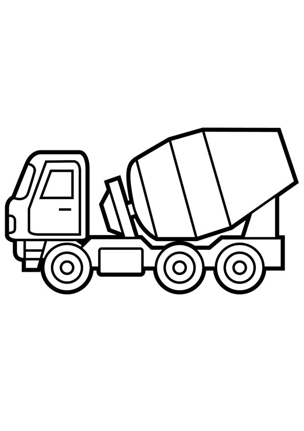 cement truck coloring pages