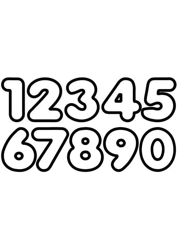 Number Coloring Page coloring page
