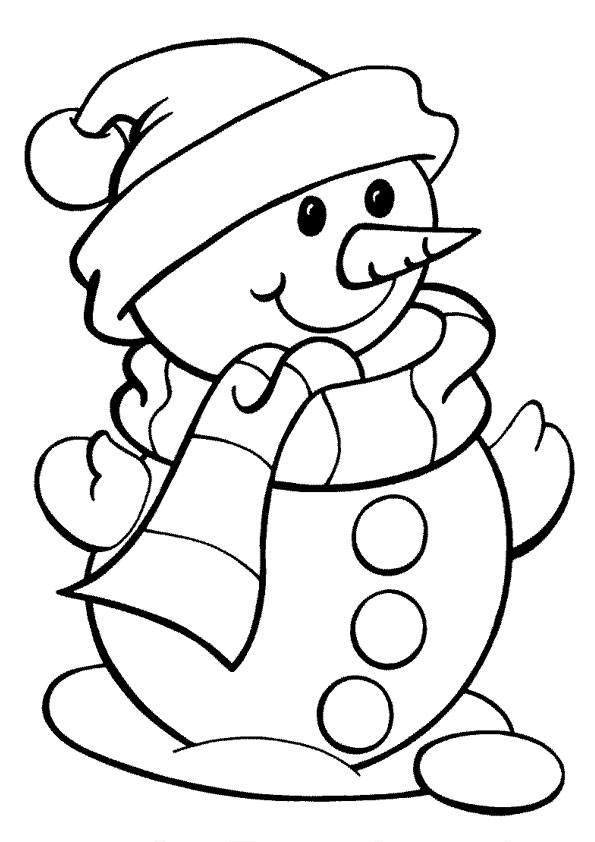 Online Christmas Coloring Pages for Kids coloring page