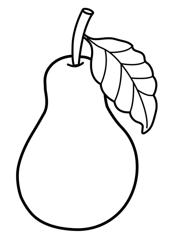 Pear Coloring Page