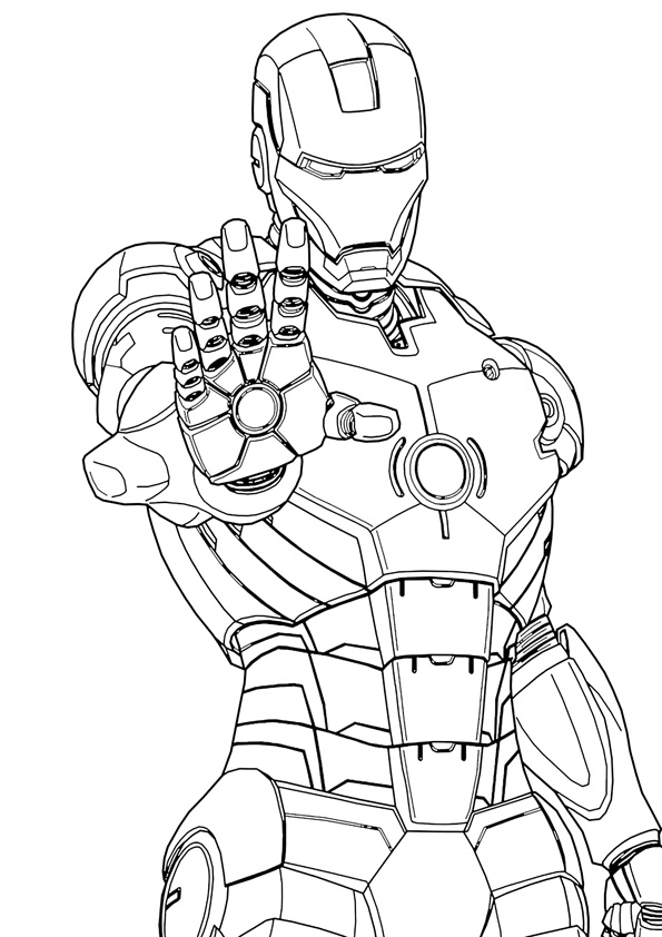 coloring pages  printable ironman coloring page