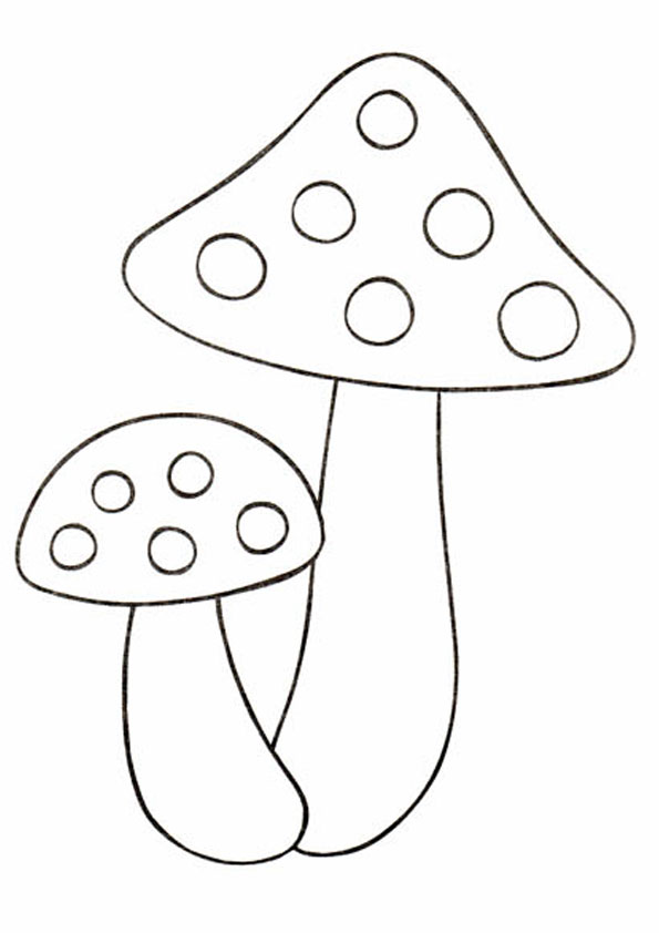 Coloring Pages | Printable Mushroom Coloring Page