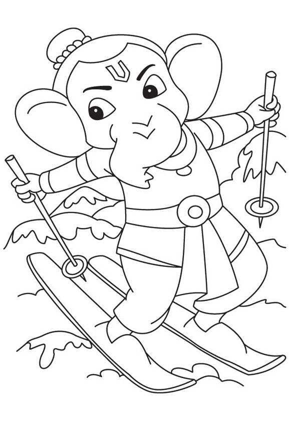 Lord ganesh drawing for children  Download Free Lord ganesh drawing for  children for kids  Best Coloring Pages