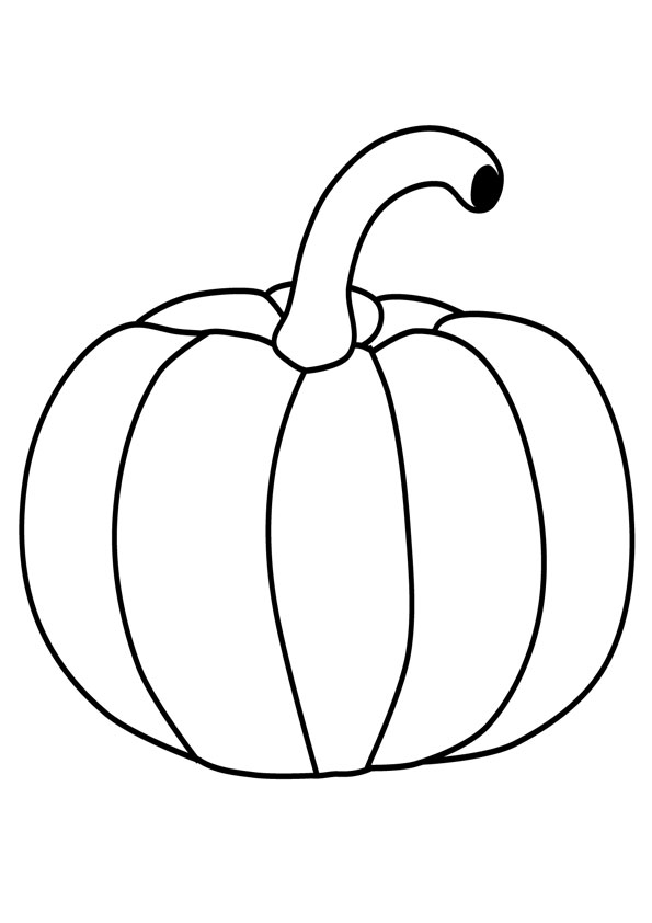 Coloring Pages | Pumpkin Vegetable Coloring Page