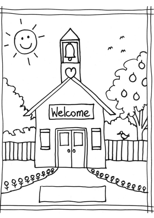 coloring pages school
