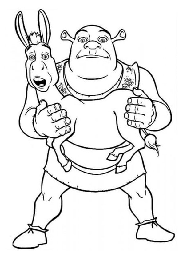 Shrek Coloring Pages Printable for Free Download