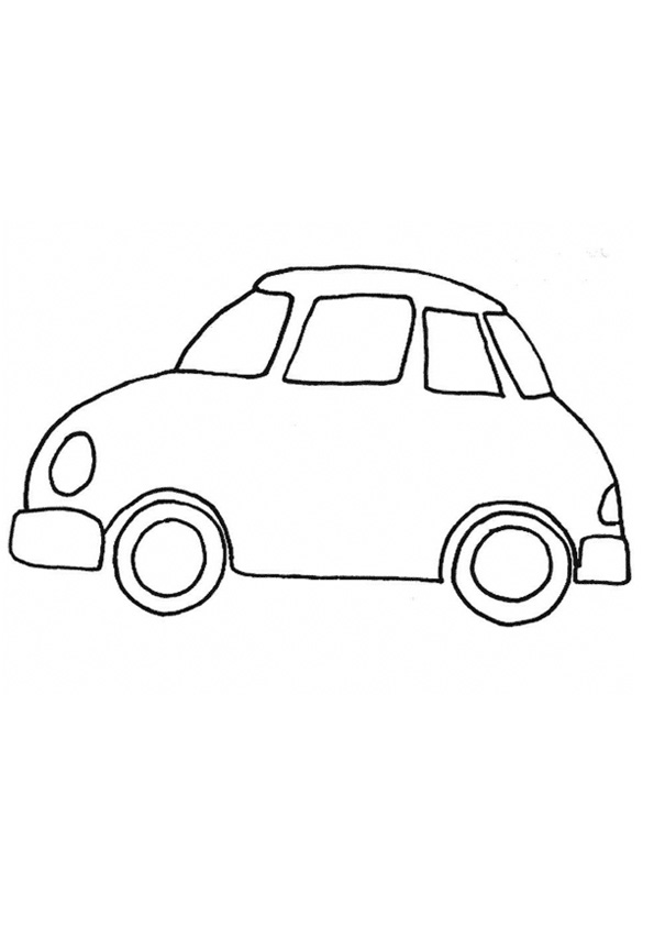 Coloring Pages | Simple Car Coloring Pages for Kids