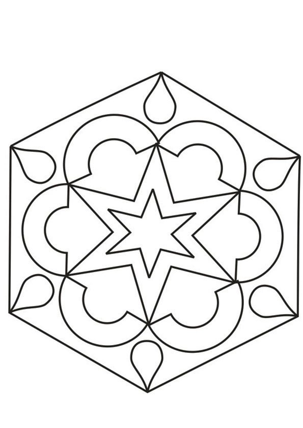 Coloring Pages Simple Patterns Coloring Page