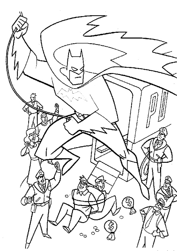 Super Hero Coloring Sheet coloring page