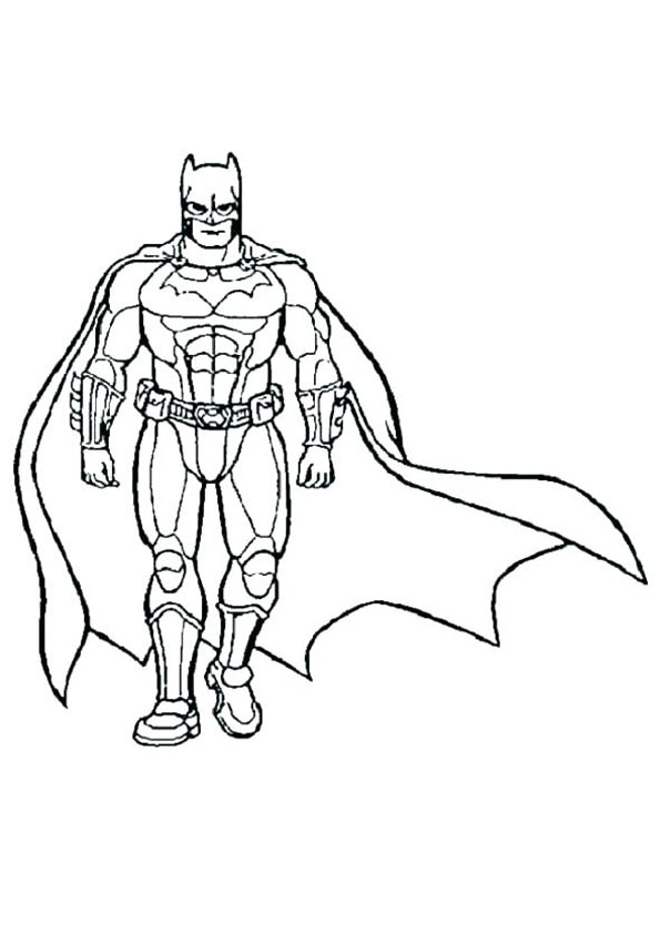 easy superhero coloring pages