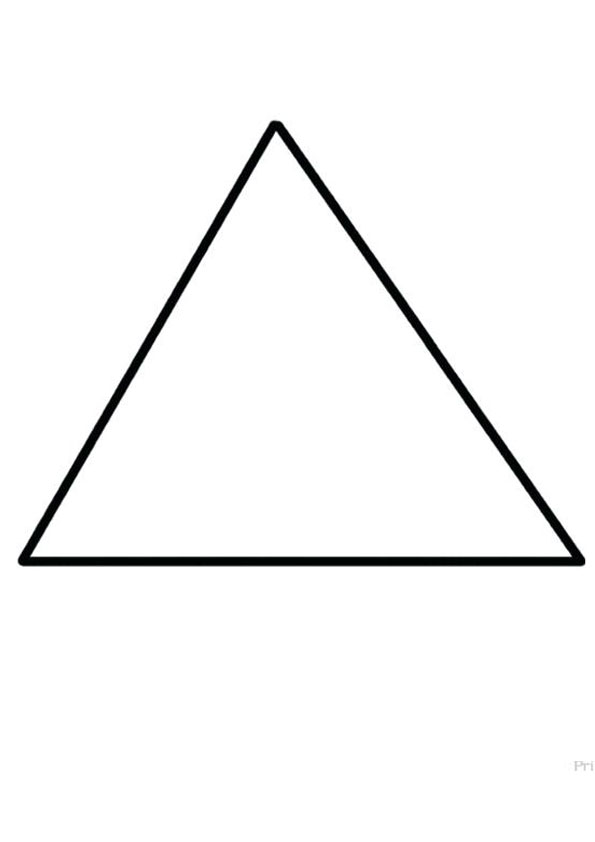 Coloring Pages | Triangle Coloring Sheet