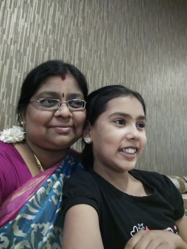 Roopa (Mom)& Vidhyalakshmi