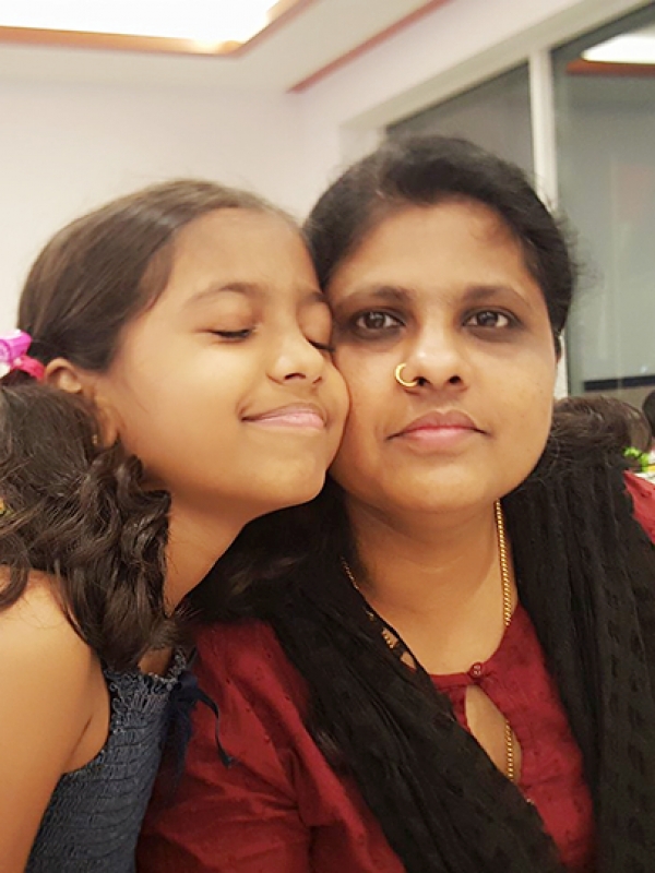 Shahana (Mom)& Shreya