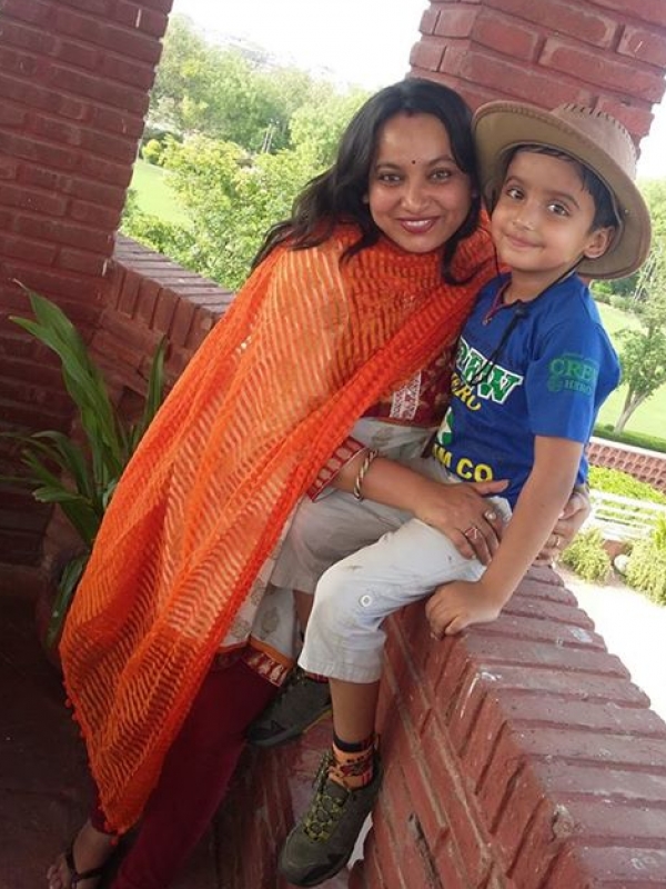 Prerna (Mom)& Krishaang Prerna (Mom)& Krishaang