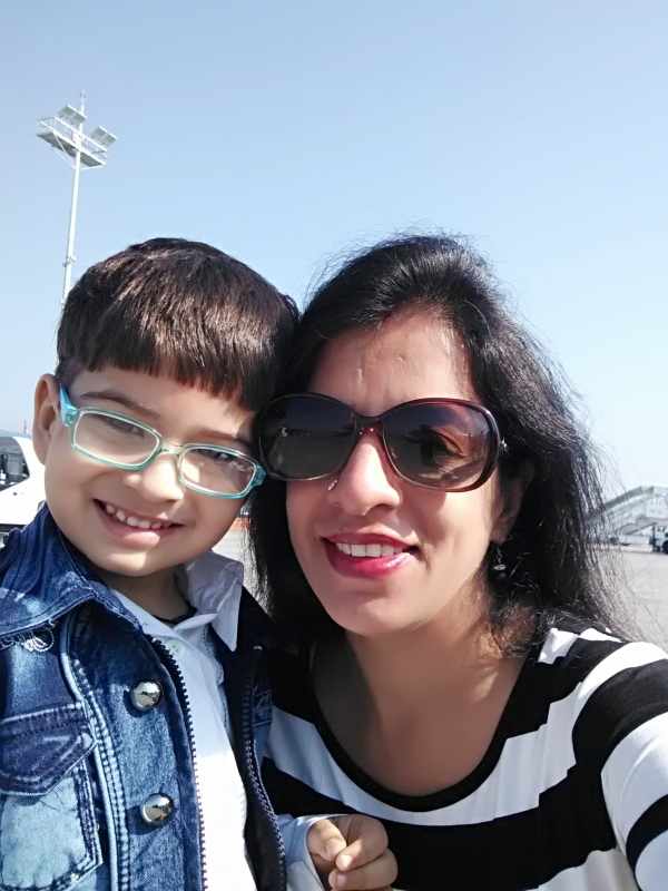 Neetu (Mom)& Bhavya Neetu (Mom)& Bhavya