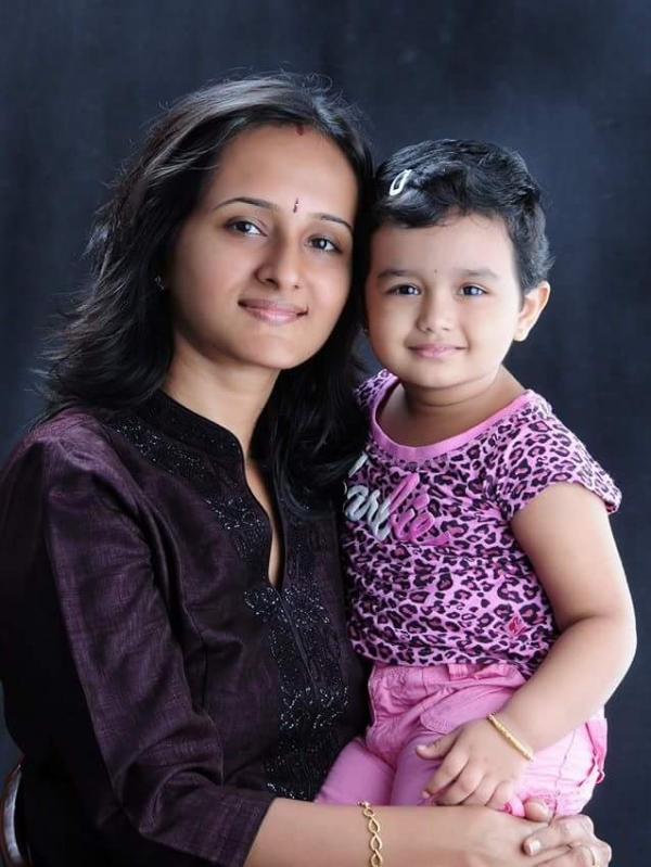 smitha (Mom)& saanvi