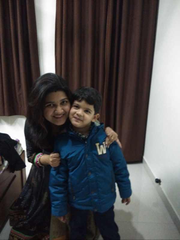 Meenakshi (Mom)& Aarush