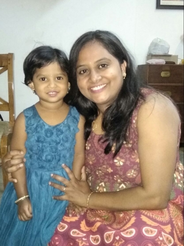 Pooja (Mom)& Haasini