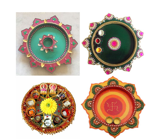 Decorating AartiThali Decorating AartiThali